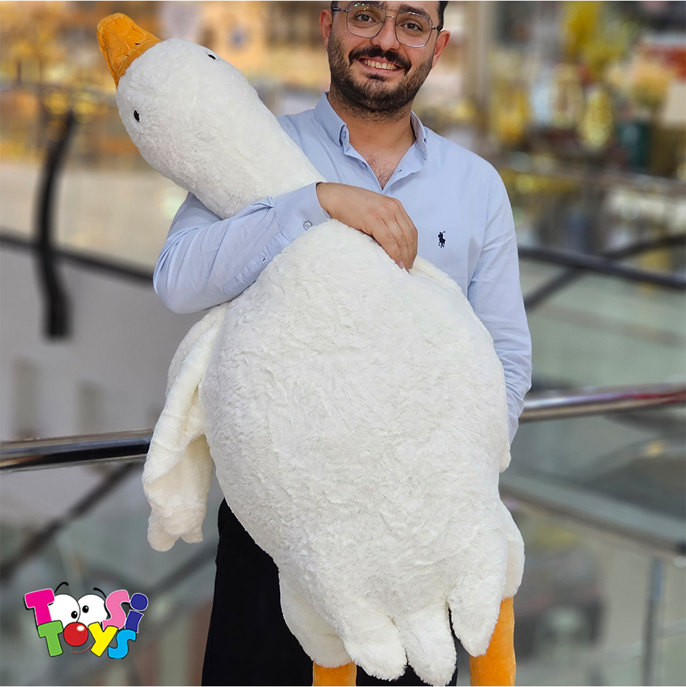 عروسک غاز خوابیده بالشتی