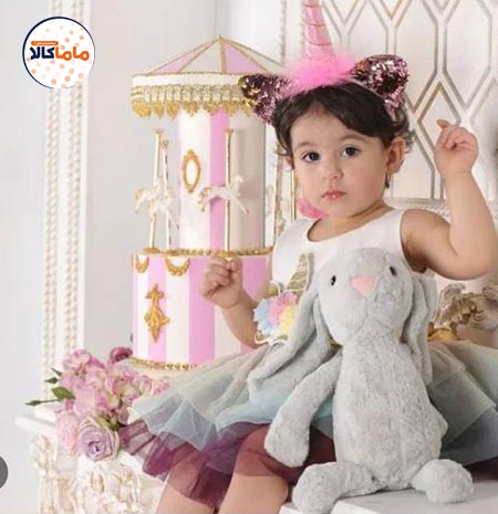 عروسک خرگوش سفید رنگ 55 سانتیمتر