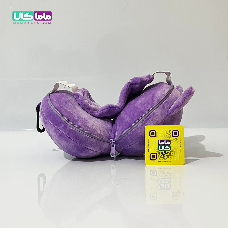 چشم بند بالشتی عروسکی مدل کرومی بنفش
