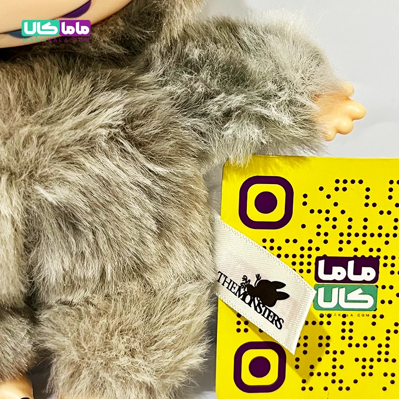 عروسک لبوبو مانستر انرژی طوسی برند پاپ مارت اصل