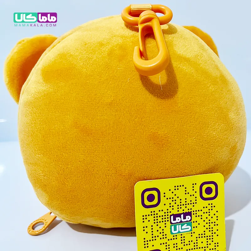 چشم بند بالشتی عروسکی مدل خرس نارنجی
