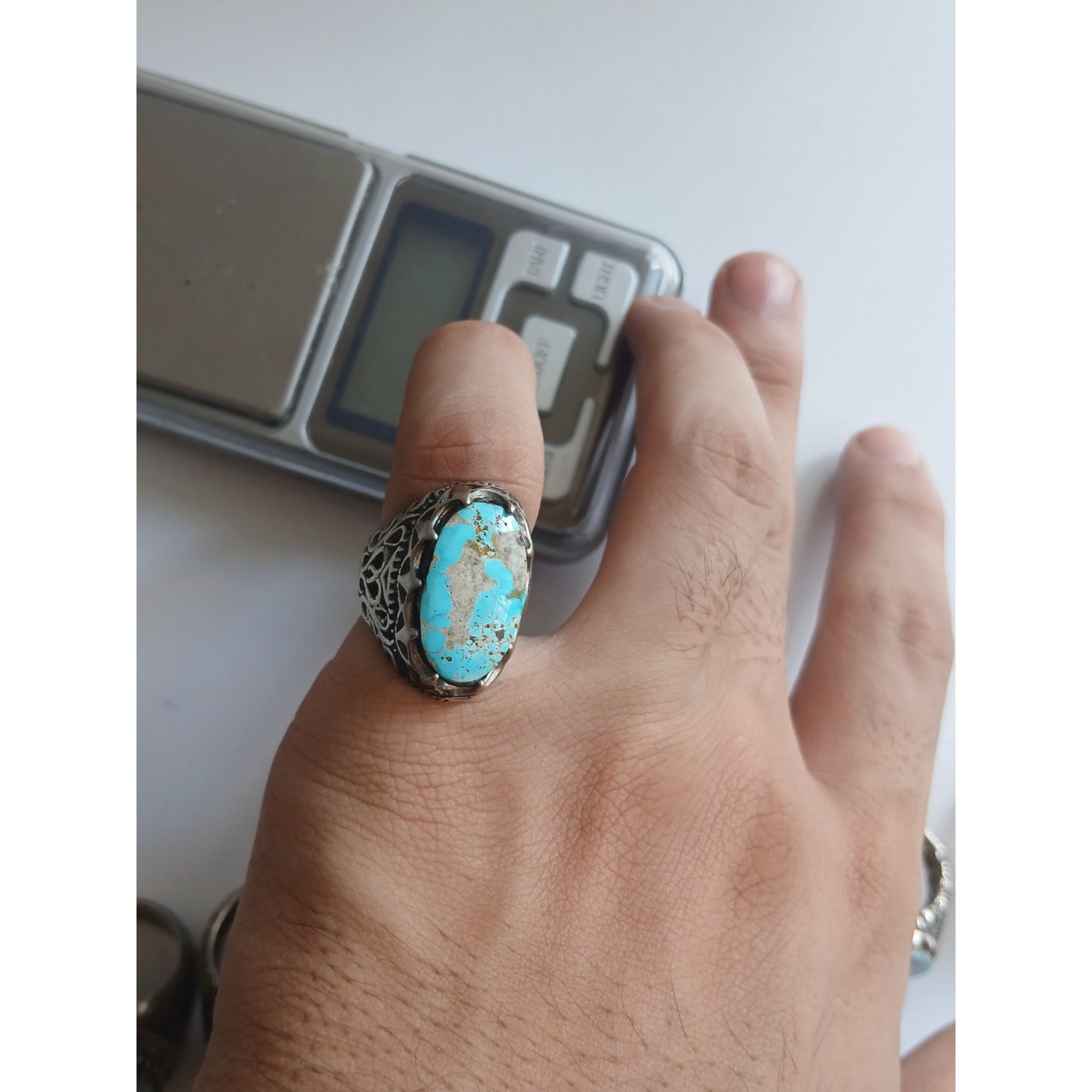 انگشتر فیروزه نیشابوری سایز 55