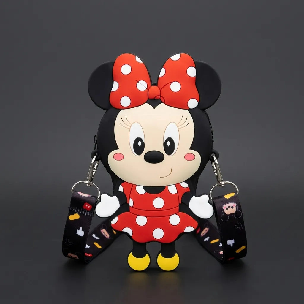کیف پاپیتدار سیلیکونی فانتزی مینی موس و میکی موس