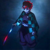تابلو نقاشی بوم تانجیرو کامادو انیمه شیطان کش (Demon Slayer)