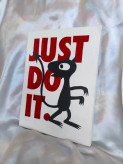 تابلو نقاشی بوم لوسی (Luci) انیمیشن طلسم شدگان طرح Just Do It