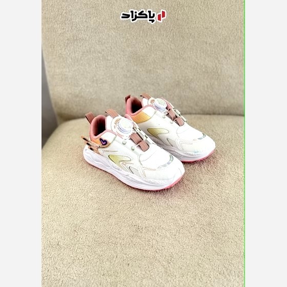 کتونی بچگانه بند دیسکی قلبی کتونی دخترانه سایز31تا35