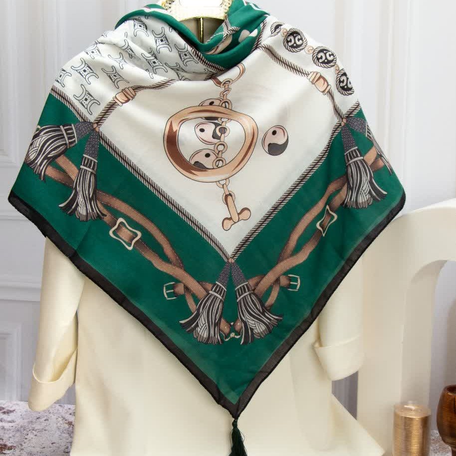 روسری مجلسی عیدانه نخی