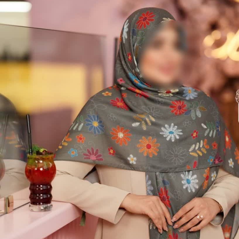 روسری مجلسی عیدانه نخی