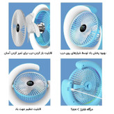 پنکه رومیزی مدل چراغ دار Colorful