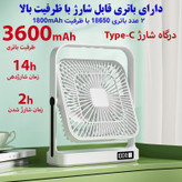 پنکه رومیزی مدل 360 درجه کد M09