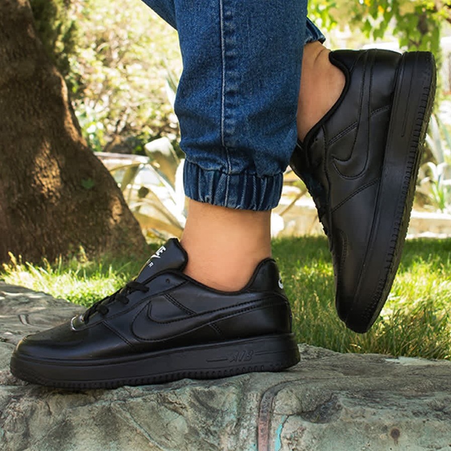 کتونی نایک ایرفورس مردانه مشکی 41 تا 45 کفش مشکی Nike