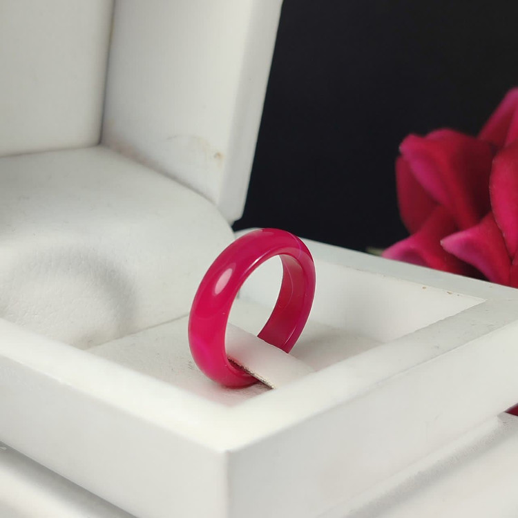 حلقه عقیق قرمز زنانه: جلوهای از عشق، شور و اعتماد به نفس کد 3784