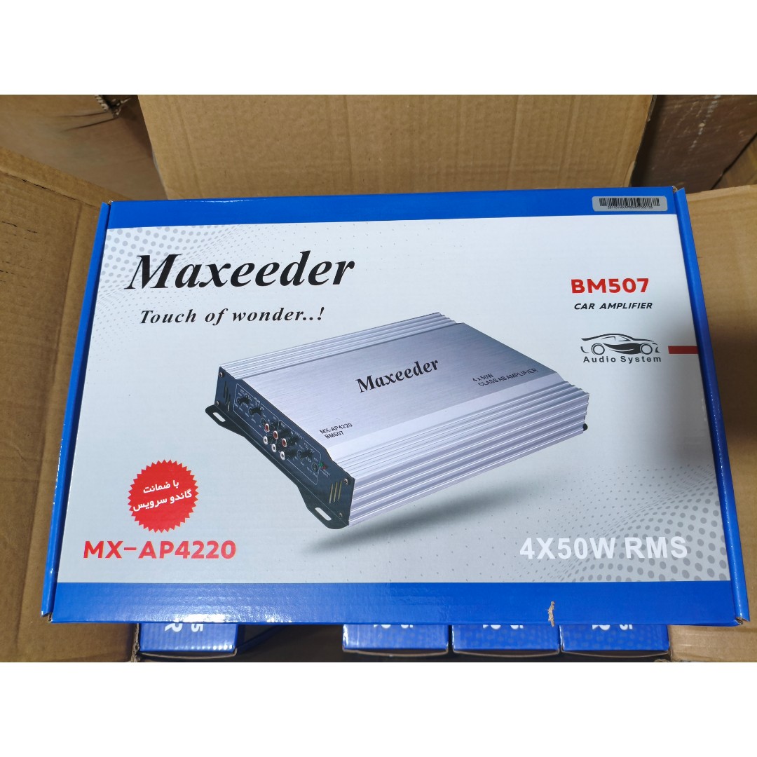 آمپلی فایر خودرو 4 کانال مکسیدر مدل MX-AP4240 BM507