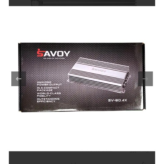 آمپلی فایر 4 کانال ساووی مدل SV-80.4X سری حرفهای با بدنه چدنی