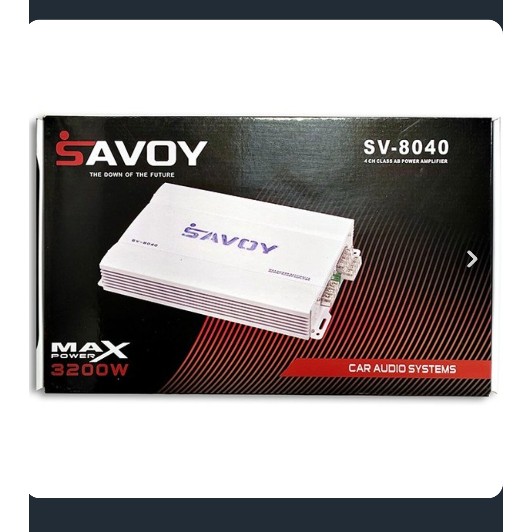 آمپلی فایر 4 کانال ساووی مدل SV-8040 | سری حرفه ای