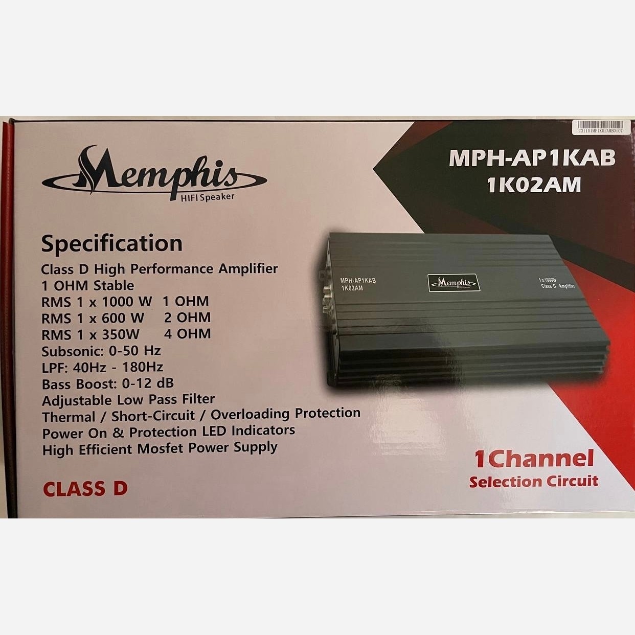 امپلی فایر خودرو مونو ممفیس مدل MPH-AP1KAB