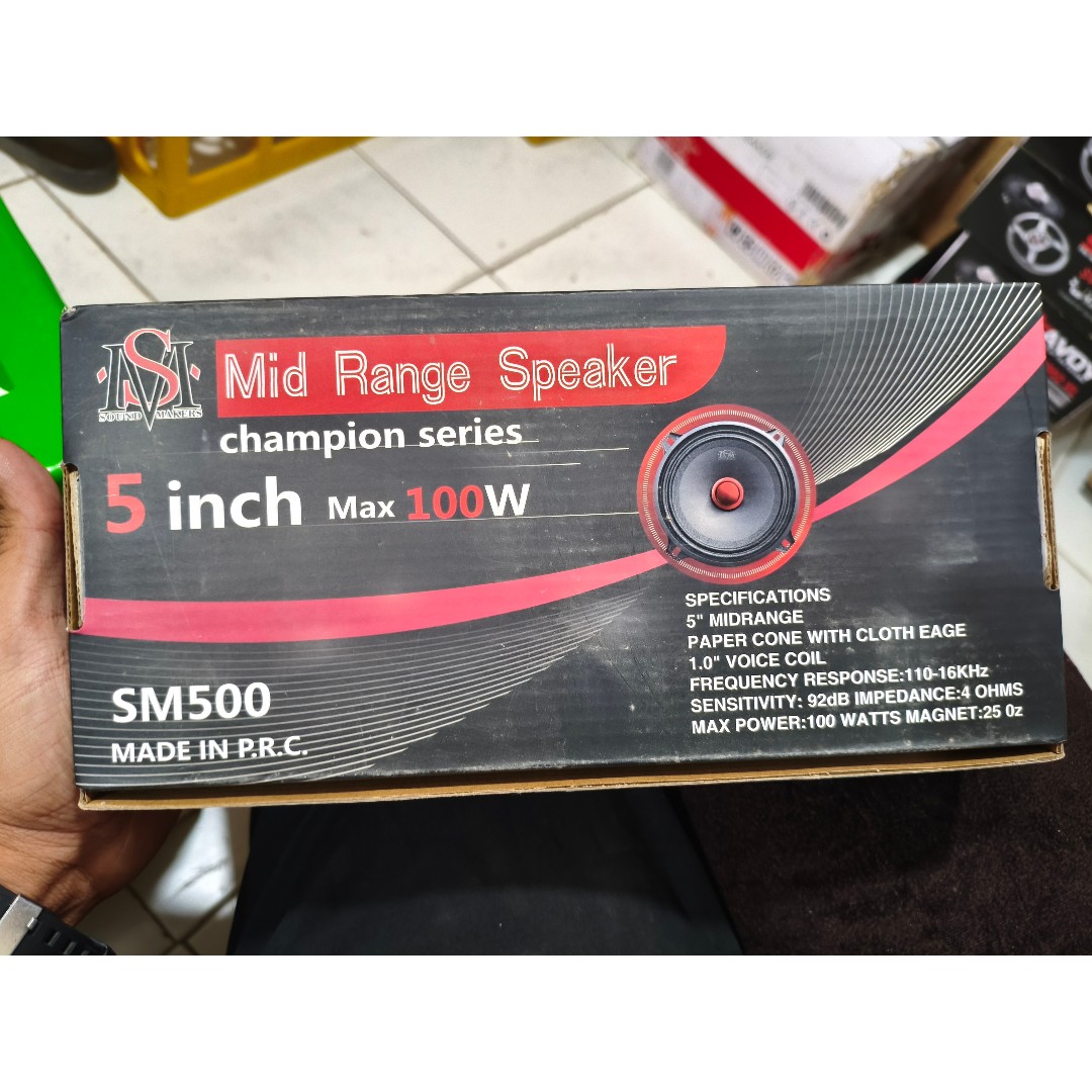 میدرنج 5 اینچ ساند میکرز مدل SM500 بولت فلزی بسته 2 عددی
