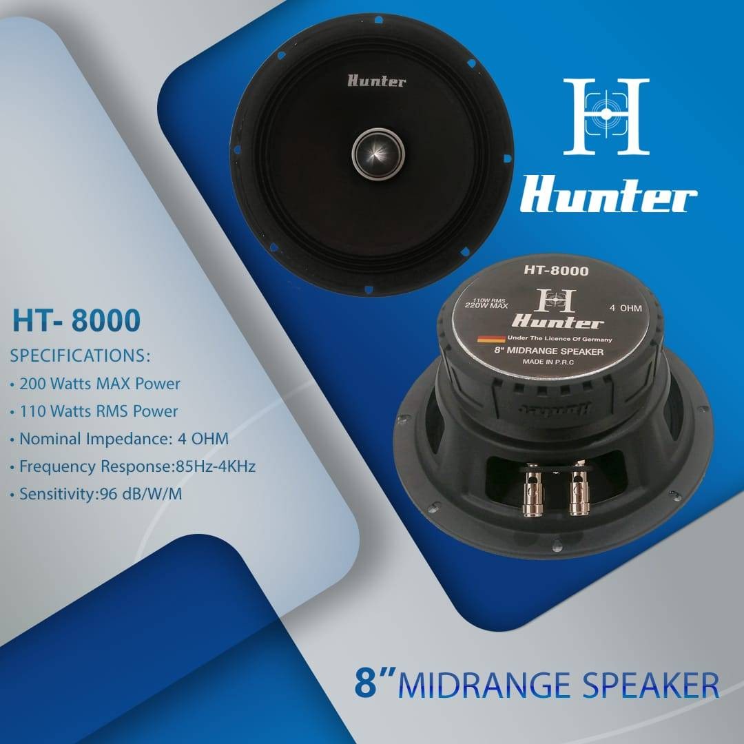 میدرنج 8 اینچ هانتر مدل HT - 8000