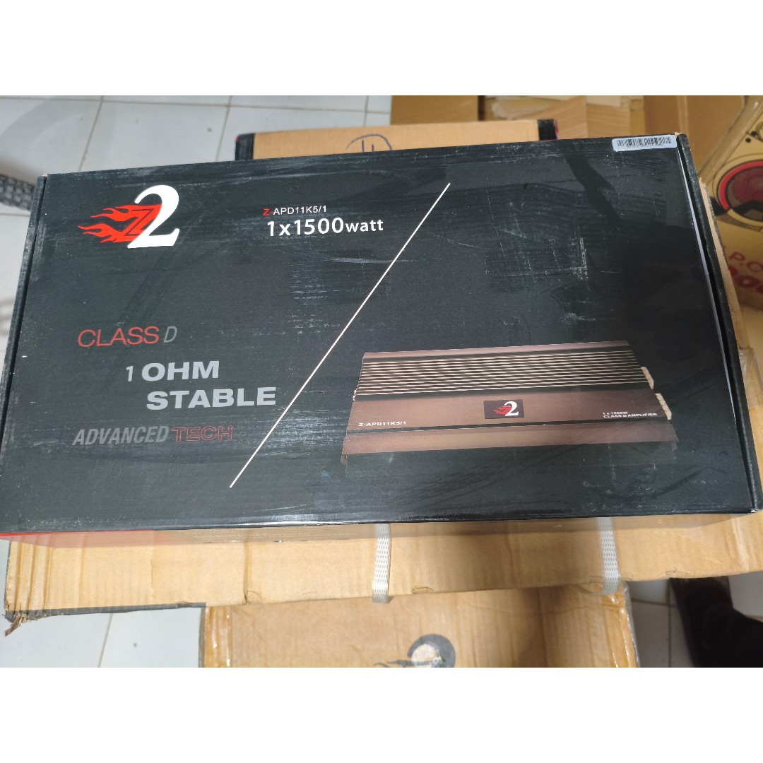 آمپلی فایر مونو 1500RMS آر ام اس ماشین برند Z2 زد2 آمپیلی فایر مدلZ-APD11k5/1 مکس پاور آمپ 1500rms فوق العاده قوی