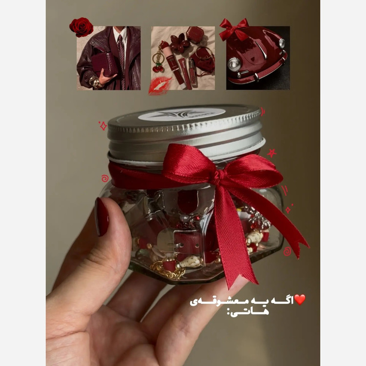 پک هدیه شیشه اکسسوری 10 عددی پینترستی رویایی با متریال وارداتی خاص جذاب فانتزی کیوت کادو هدیه تولد با اشانتیون رایگان