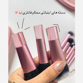 پک 10 عددی براش کیکو اورجینال کیفی مسافرتی کوچک مینی صورتی براش پینترستی رژگونه پودرفیکس رژ لب سایه چشم ابرو کیوت فانتزی