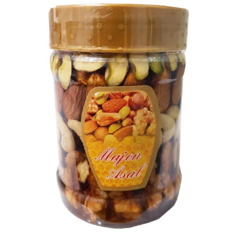 عسل معجون چهار مغز خانگی خاتون - 460 گرم