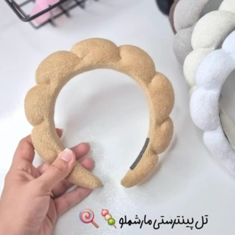 تل اسپا ابری تل مارشمالو پینترستی نرمالو همراه مچ بند آبگیر مناسب مدیتیشن روتین پوستی