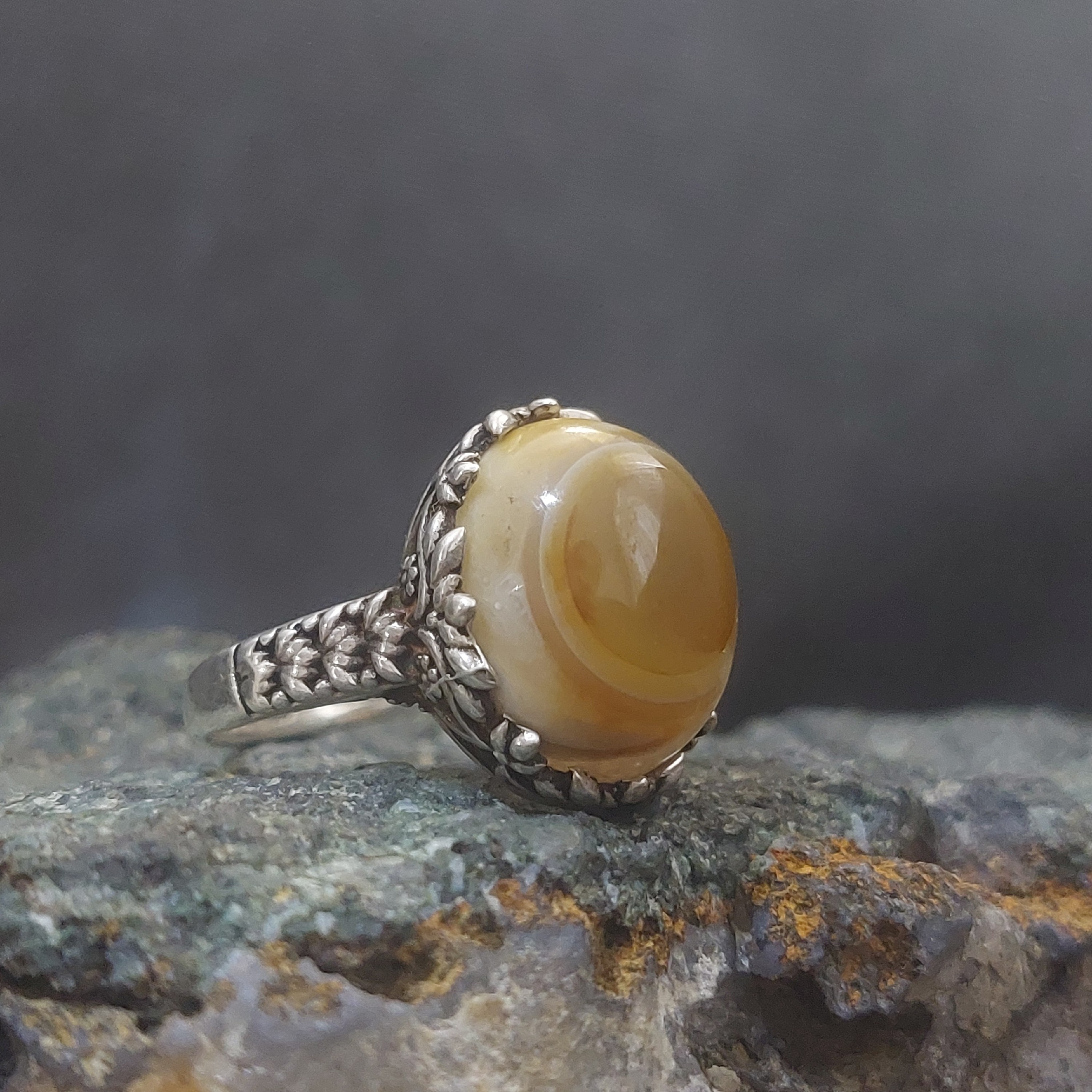 انگشتر نقره عقیق باباقوری اصل