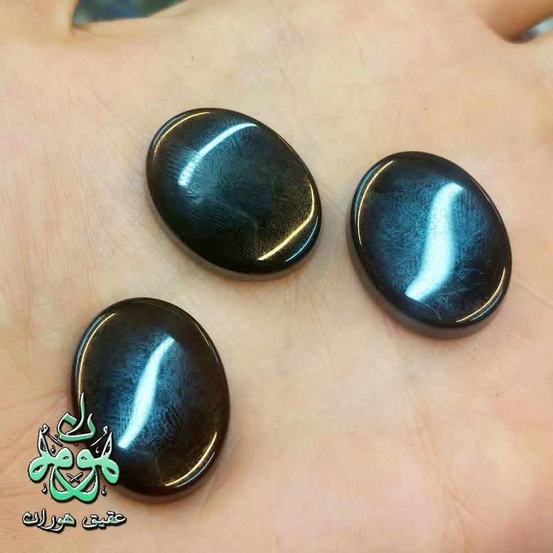 نگین عقیق سیاه اصل