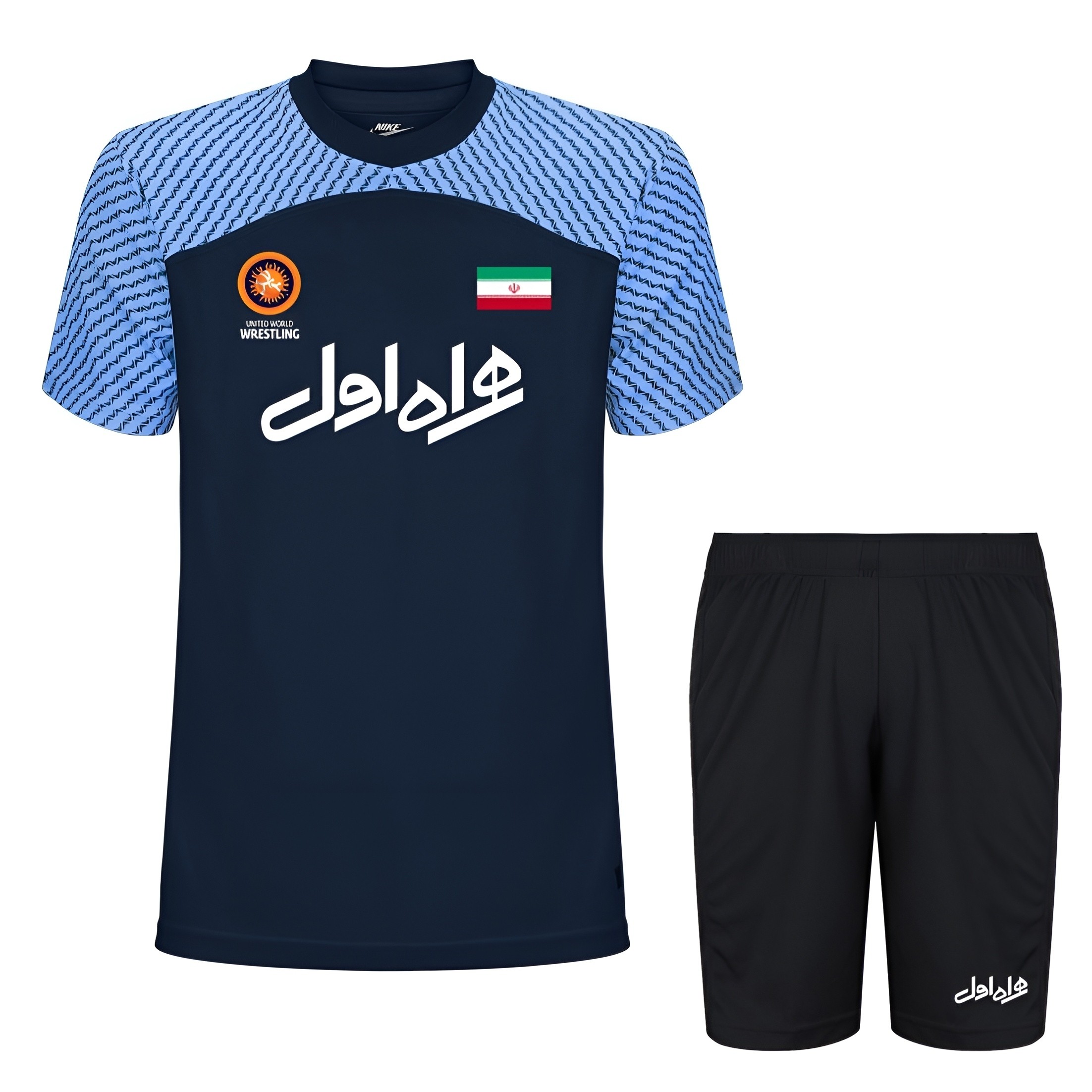 ست تیشرت و شورت کشتی اعلا سایز 2XSتا 2XL