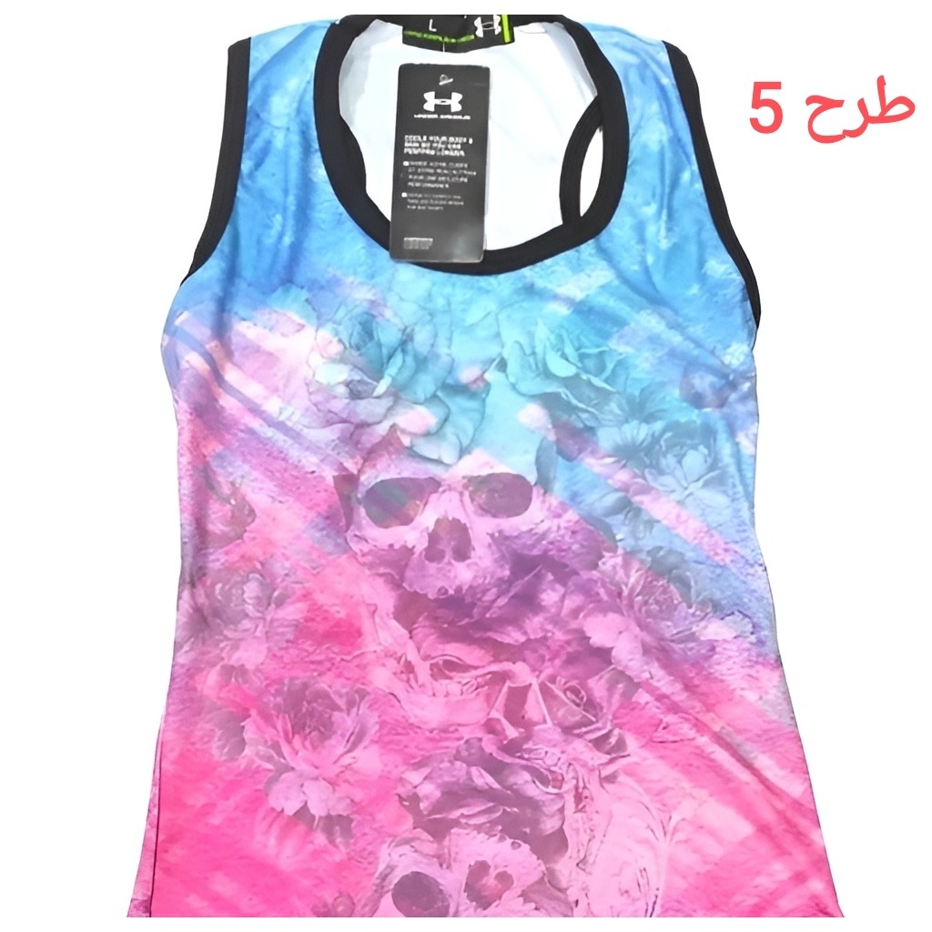 رکابی ورزشی، رکابی بدنسازی دخترانه و پسرانه طرح دار سایز L و XL