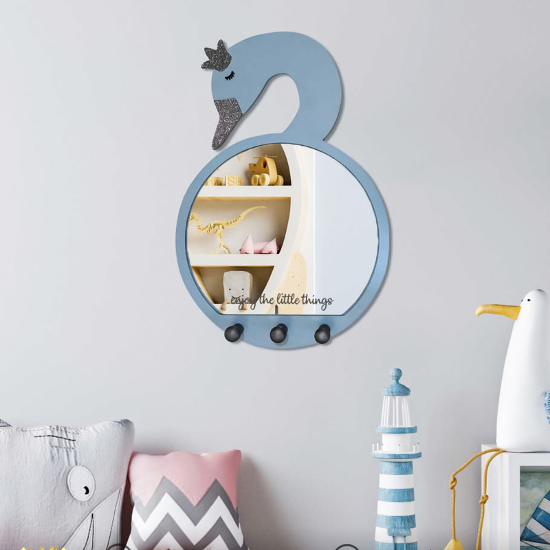 آینه دکوراتیو طرح قو مدل MKids57