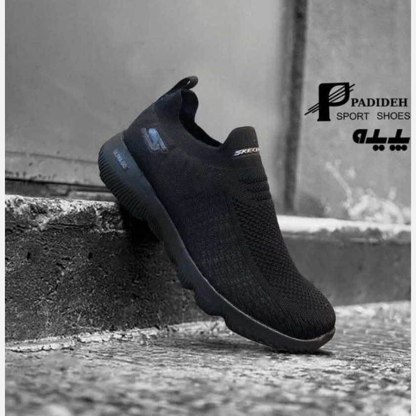کفش جورابی مردانه اسکیچرز مشکی (کیفیت بالا)