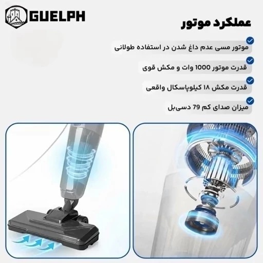 جارو پرتابل گولف مدل G562SV دوکاره با ارسال رایگان