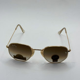 عینک ریبن شیشه سنگ هگزونال قهوه ای هایلایت آنتی رفلکس به همراه پک کامل ریبن کد Rayban RB 3548 (ارسال رایگان)