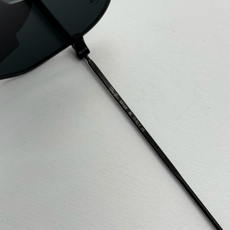 عینک ریبن هگزونال شیشه سنگ تمام مشکی به همراه پک کامل ریبن کد Rayban RB 3548 (ارسال رایگان)