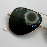 عینک ریبن خلبانی شیشه سنگ پلاریزه سبز با فریم طلایی به همراه پک کامل ریبن کد Rayban RB 3026 (ارسال رایگان)