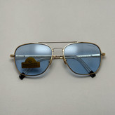 عینک آفتابی خلبانی رندولف شیشه سنگ آبی آسمانی طلایی فول پک RANDOLPH AVIATOR RE 58 24K GOLD