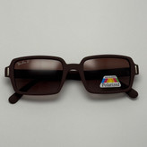عینک آفتابی پلاریزه ریبن مستطیلی قهوه ای کد rayban RB 2201 (ارسال رایگان)
