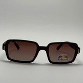 عینک آفتابی پلاریزه ریبن مستطیلی قهوه ای کد rayban RB 2201 (ارسال رایگان)