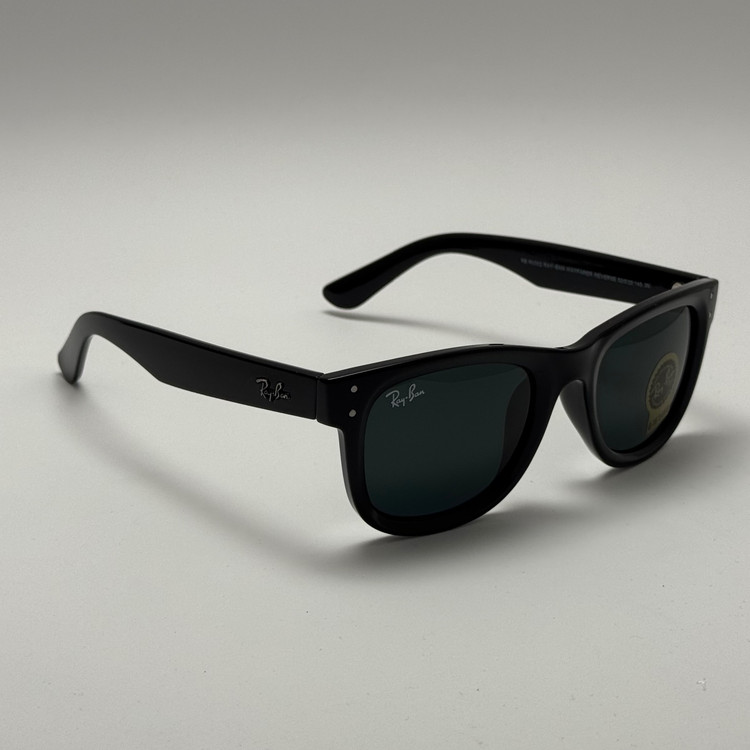 عینک آفتابی ریبن ویفرر شیشه سنگ تمام مشکی به همراه پک کامل ریبن Rayban WAYFARER RB 0502S (ارسال رایگان)