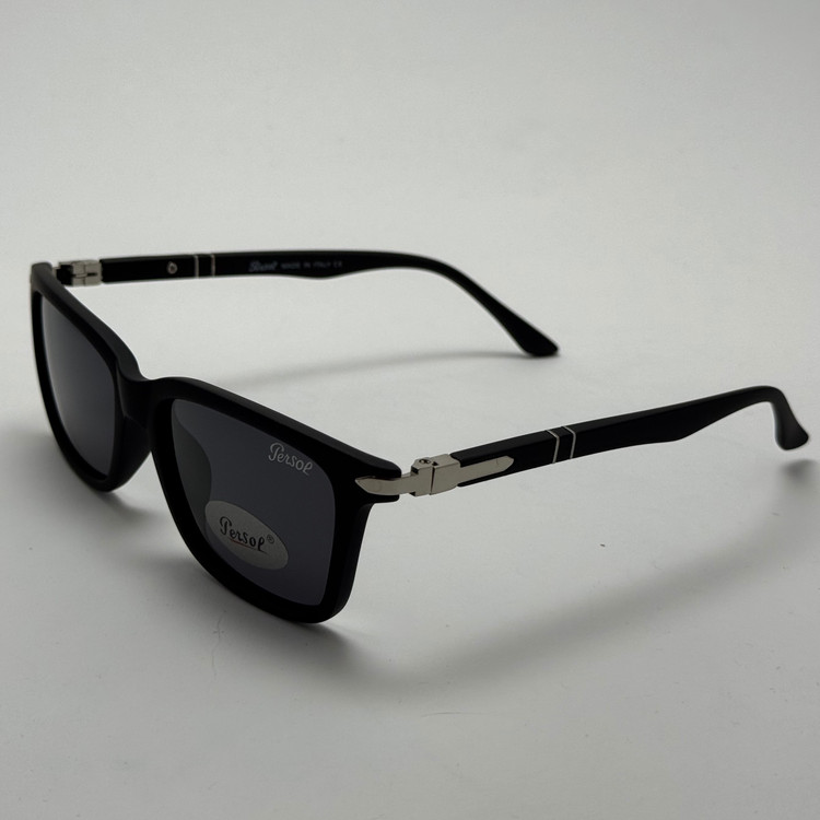 عینک آفتابی پلاریزه پرسول PERSOL مستطیلی لولا فنری کد P 8016 - عینک رانندگی - سایز متوسط (ارسال رایگان)