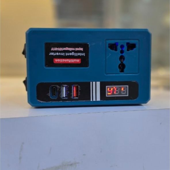 اینورتر چند کاره (وارداتی) Intelligent Inverter converter multifunctional دارای باتری 48 ولت و چراغ قوه ایکس