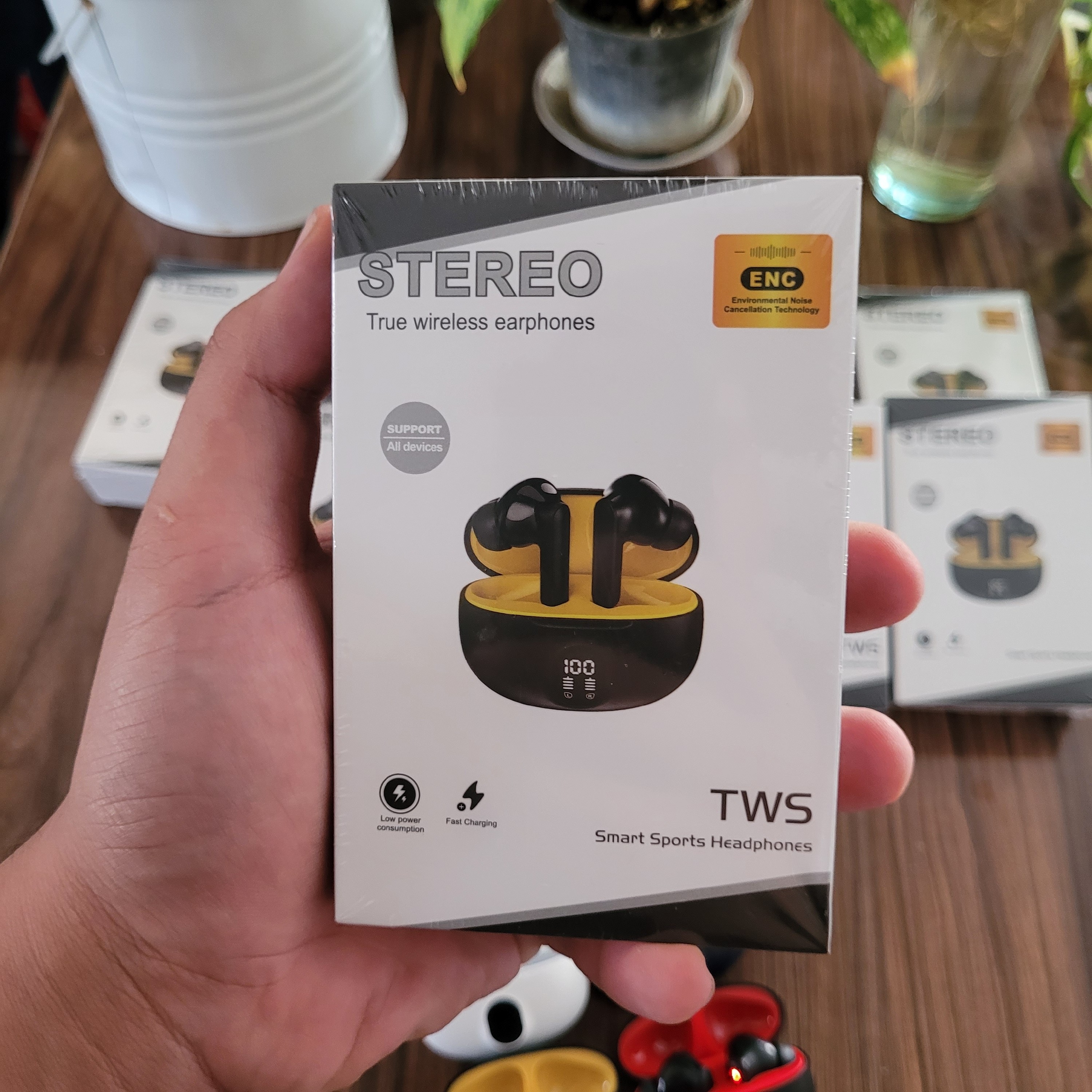 ایرپاد پرو STEREO ضدآب پاوربانک دار کیفیت درجه یک بلوتوث نسخه5/3 صحفه نمایش دار ایکس