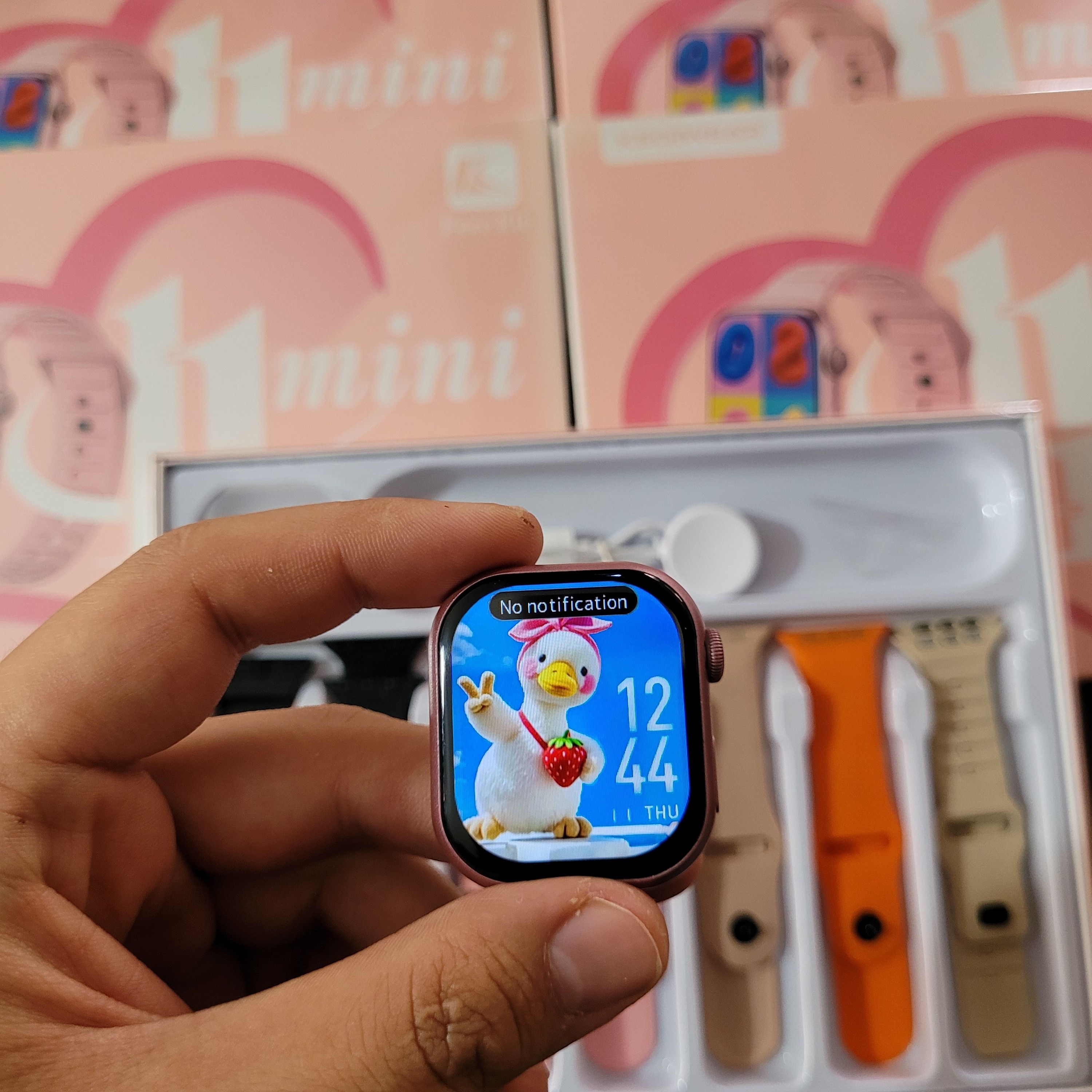ساعت هوشمند KW87MINI هفت بند ورژن 2026 تمام صحفه اورجینال پرفرووش
