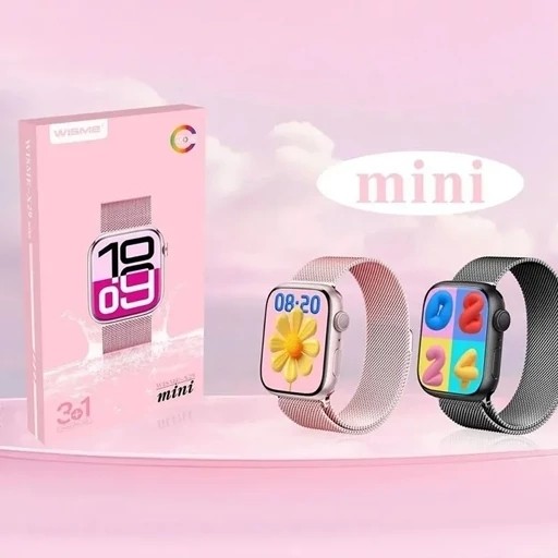 ساعت هوشمند WISME X29 mini اورجینال تمام صحفه 3 بند فلری حصیری پرفرووش