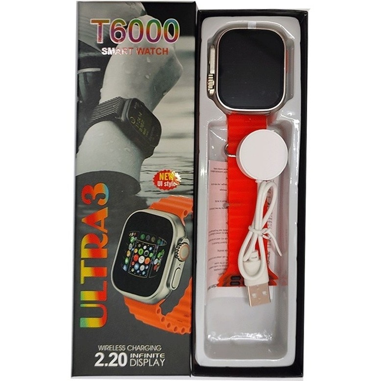 ساعت هوشمند T6000 ULTRA3 ورژن 2026 تمام صحفه بالاترین کیفیت بازار بشرط اصالت پرفرووش
