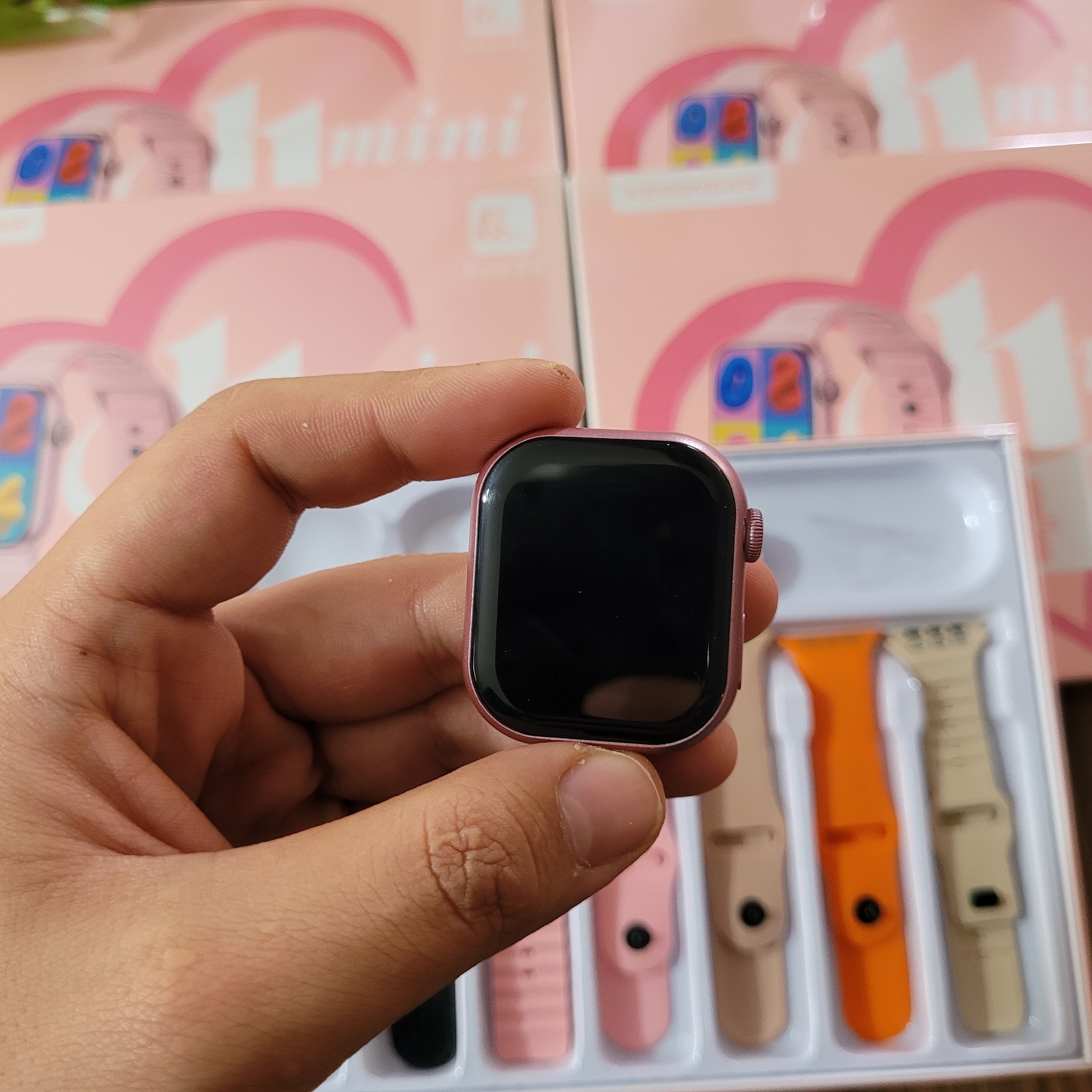 ساعت هوشمند KW87 mini هفت بند ورژن 2026 تمام صحفه اورجینال پرفرووش