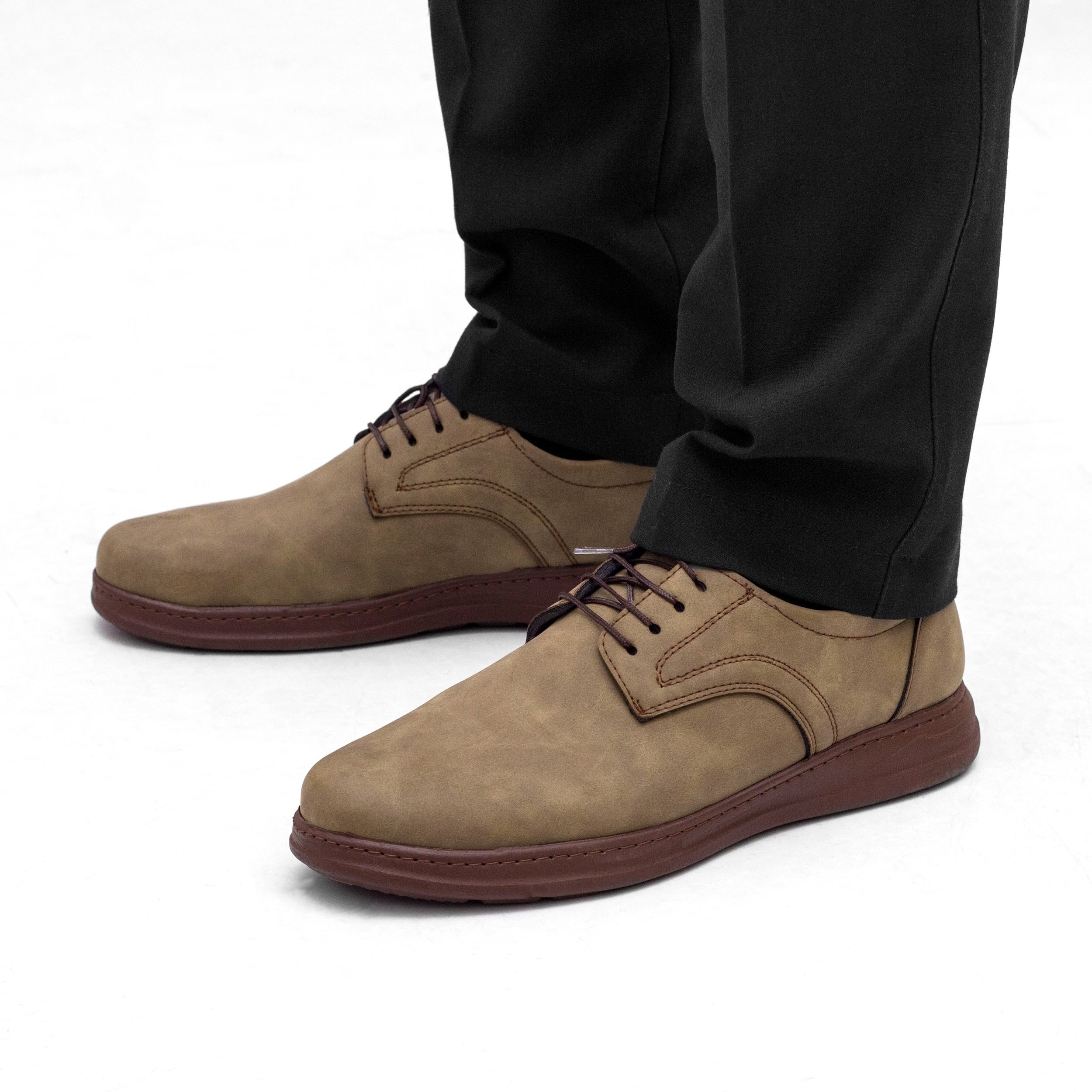 کفش مردانه رسمی بندی مدل اشتاین رنگ سدری پرفرووش