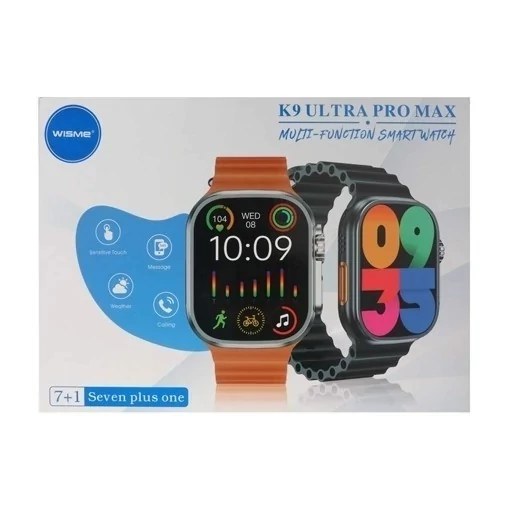 ساعت هوشمند 7 بند با گارد محافظ K9ULTRA PROMAX سه کلید فعال امولد سری 10 پرفرووش